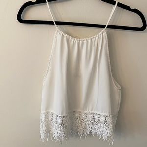 Staring at Stars high neck white tank top